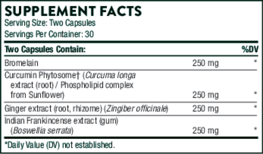 Phytoprofen Supplement Facts Label