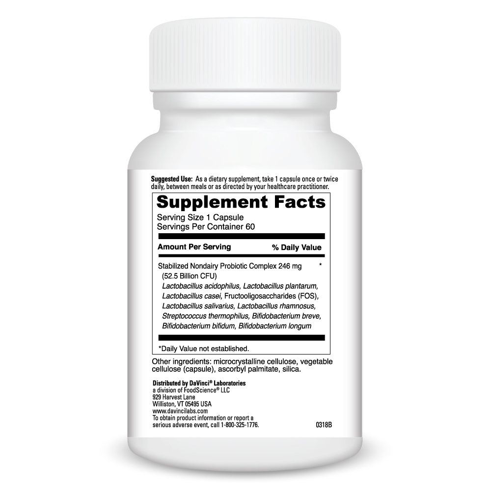 Mega Probiotic Nd 50 Supplement Facts Label