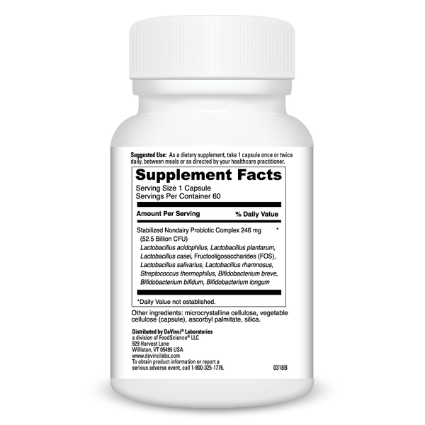 Mega Probiotic Nd 50 Supplement Facts Label