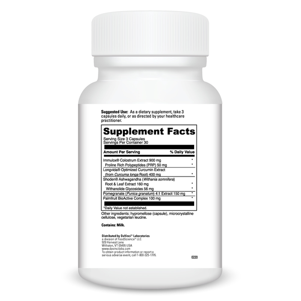 Amyloid Complete (formerly Amyloid Benefits) Supplement Facts Label