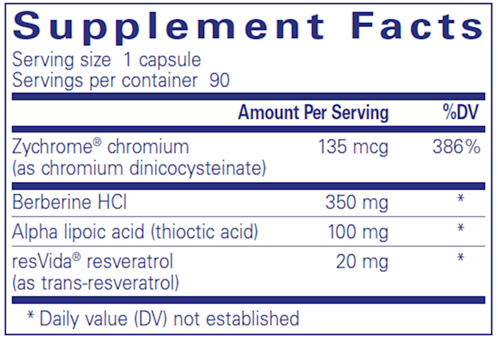 Metabolic Xtra Supplement Facts Label