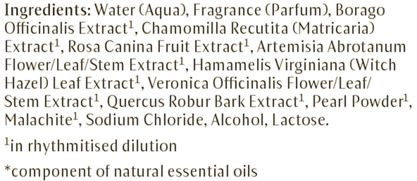 Sensitive Care Conditioner Supplement Facts Label