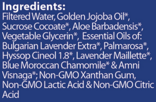 Allergy Easer Roll-On Relief Organic Supplement Facts Label