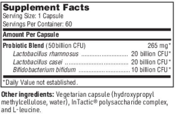 Ther-Biotic Detoxification Support Supplement Facts Label