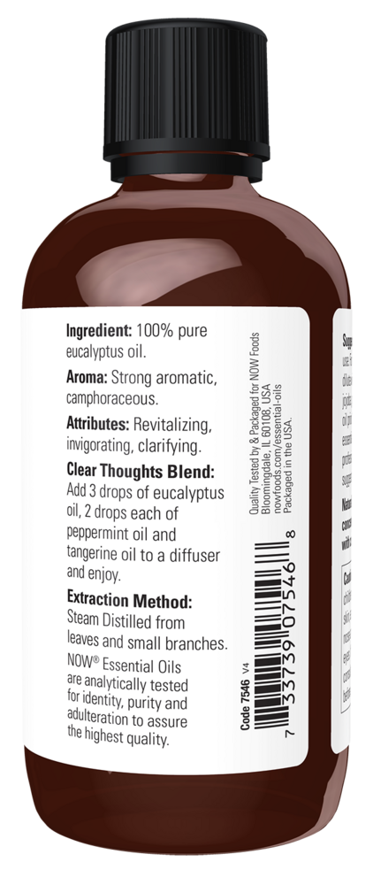Eucalyptus Oil Supplement Facts Label
