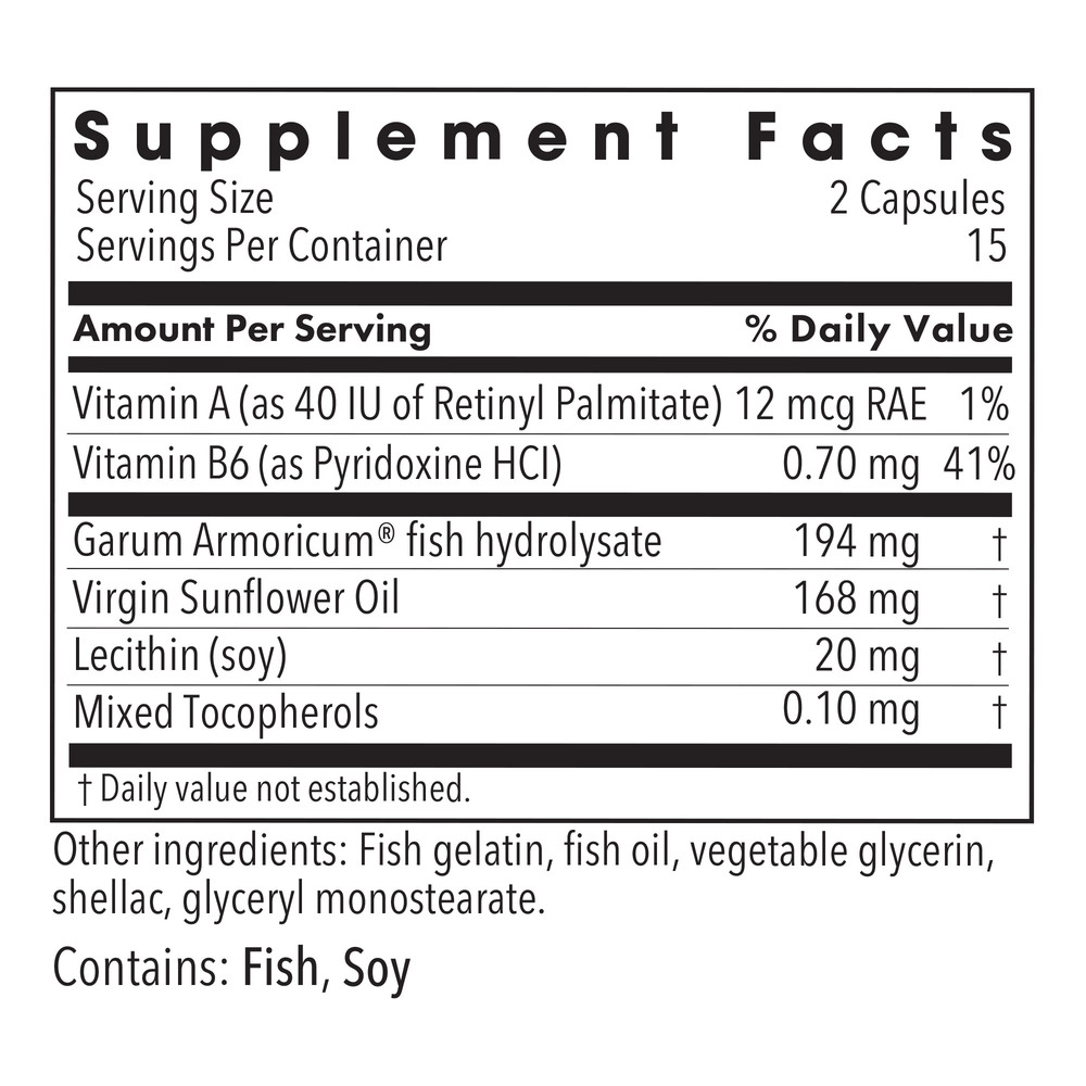 Stabilium 200 Supplement Facts Label