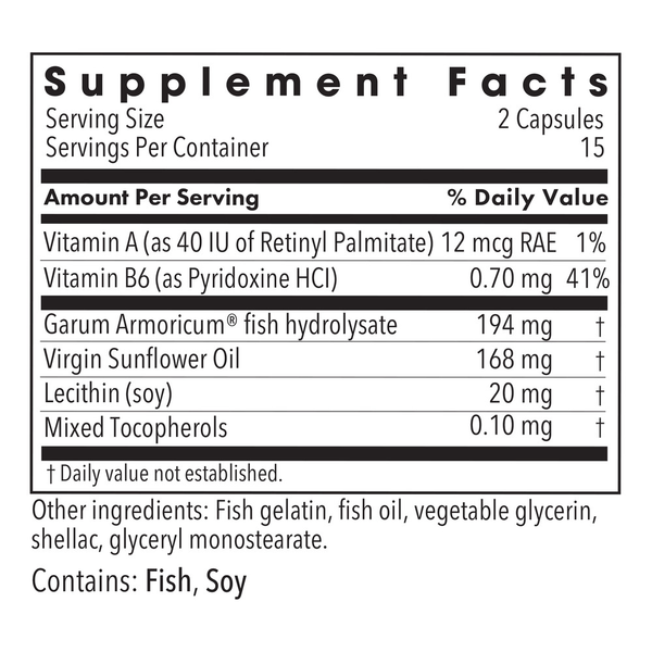 Stabilium 200 Supplement Facts Label