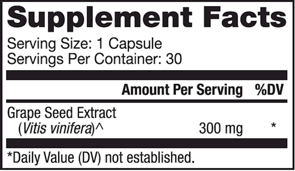Blood Pressure Support Supplement Facts Label
