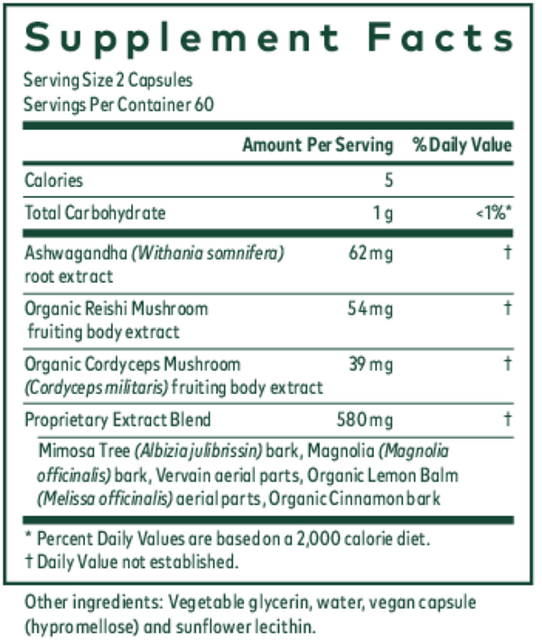 Nighttime HPA Phyto-Caps Supplement Facts Label