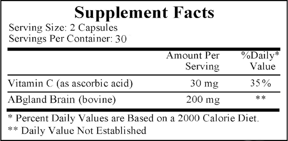 Sphingolin Supplement Facts Label