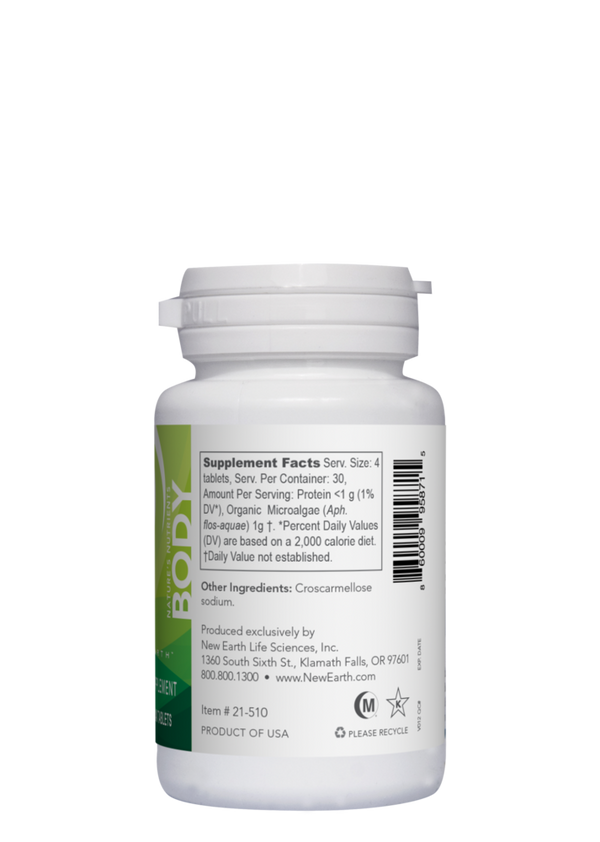 Body Tablets Supplement Facts Label