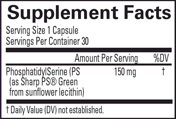 NeuroPS Supplement Facts Label