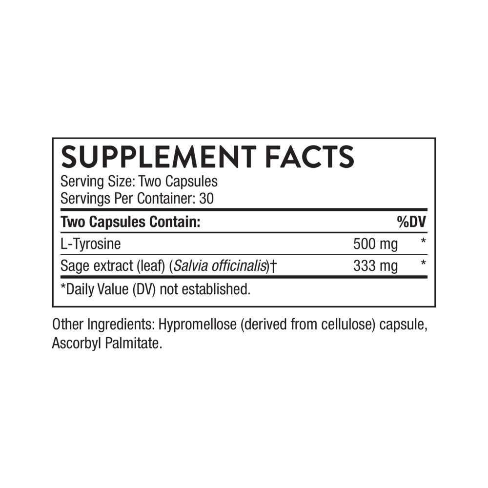 Clear Focus Supplement Facts Label