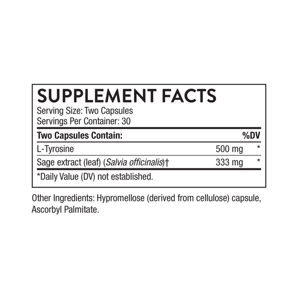 Clear Focus Supplement Facts Label