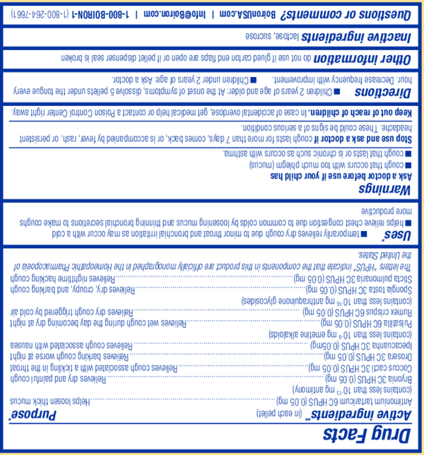 Chestal Meltaway Kids Supplement Facts Label