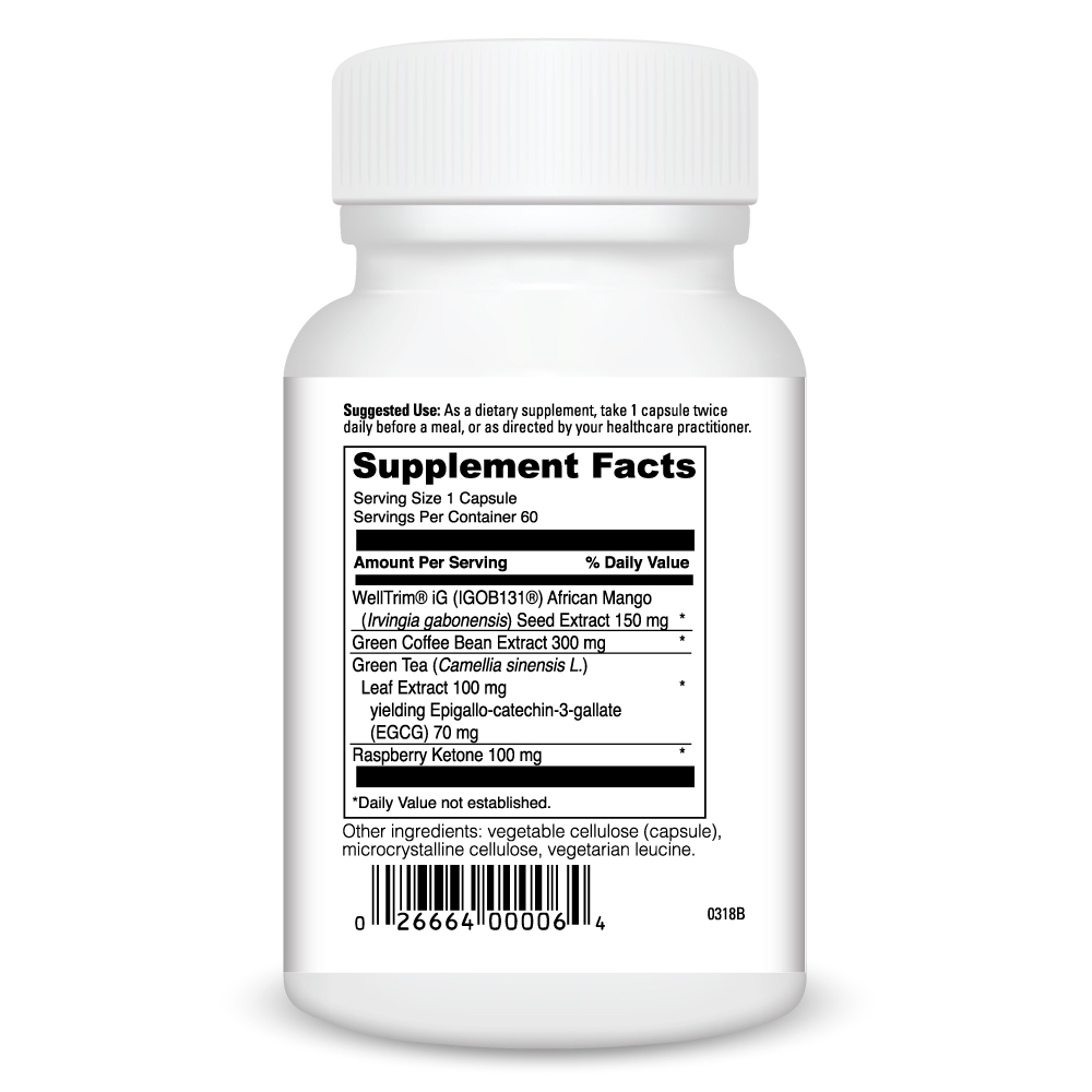 Mango Plex Supplement Facts Label