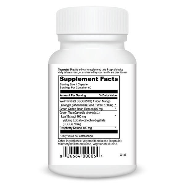 Mango Plex Supplement Facts Label