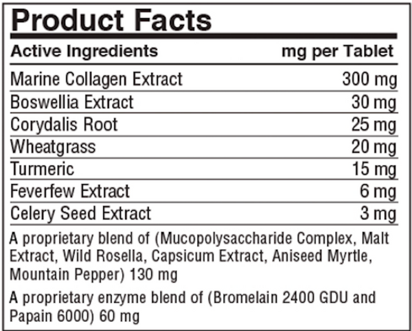 DGP Supplement Facts Label