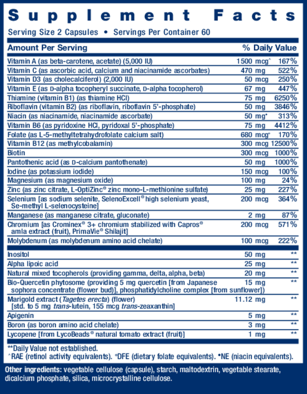 Two-Per-Day Capsules Supplement Facts Label