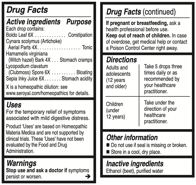 Unda #74 Supplement Facts Label