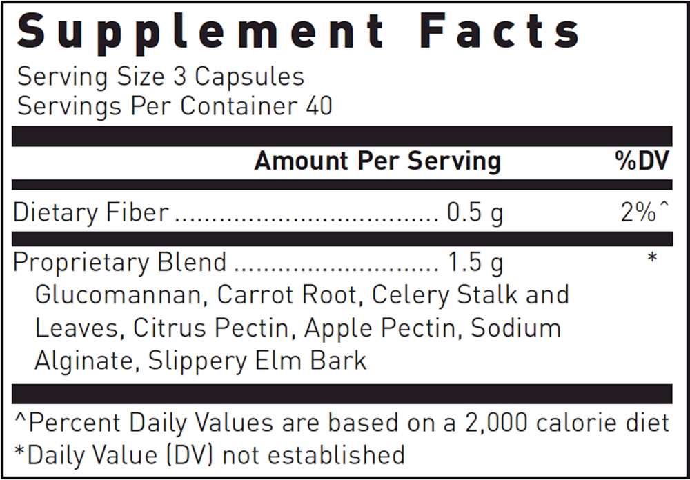 Fiber-Plex ™ Supplement Facts Label