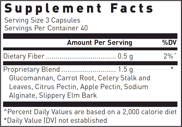 Fiber-Plex ™ Supplement Facts Label