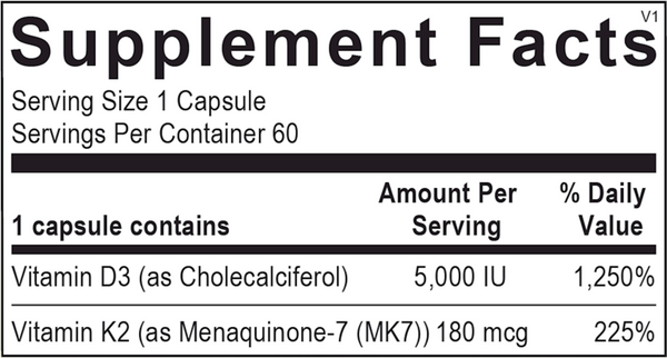 K-Force Supplement Facts Label