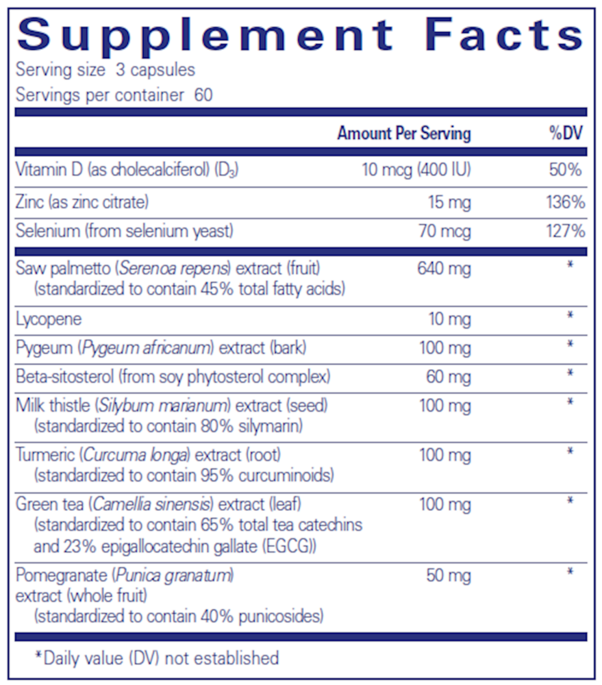 SP Ultimate 180 Count Supplement Facts Label