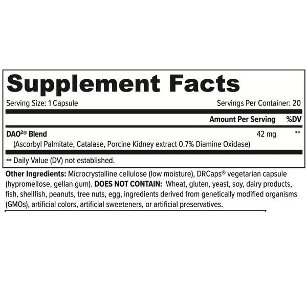 Drink HD Supplement Facts Label