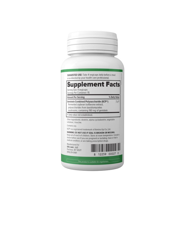 GeniKinoko 500 mg Supplement Facts Label