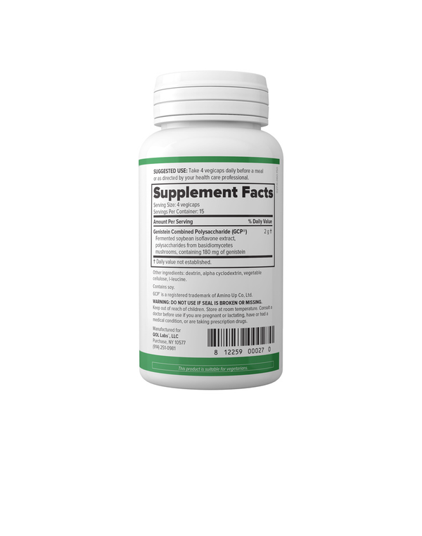 GeniKinoko 500 mg Supplement Facts Label
