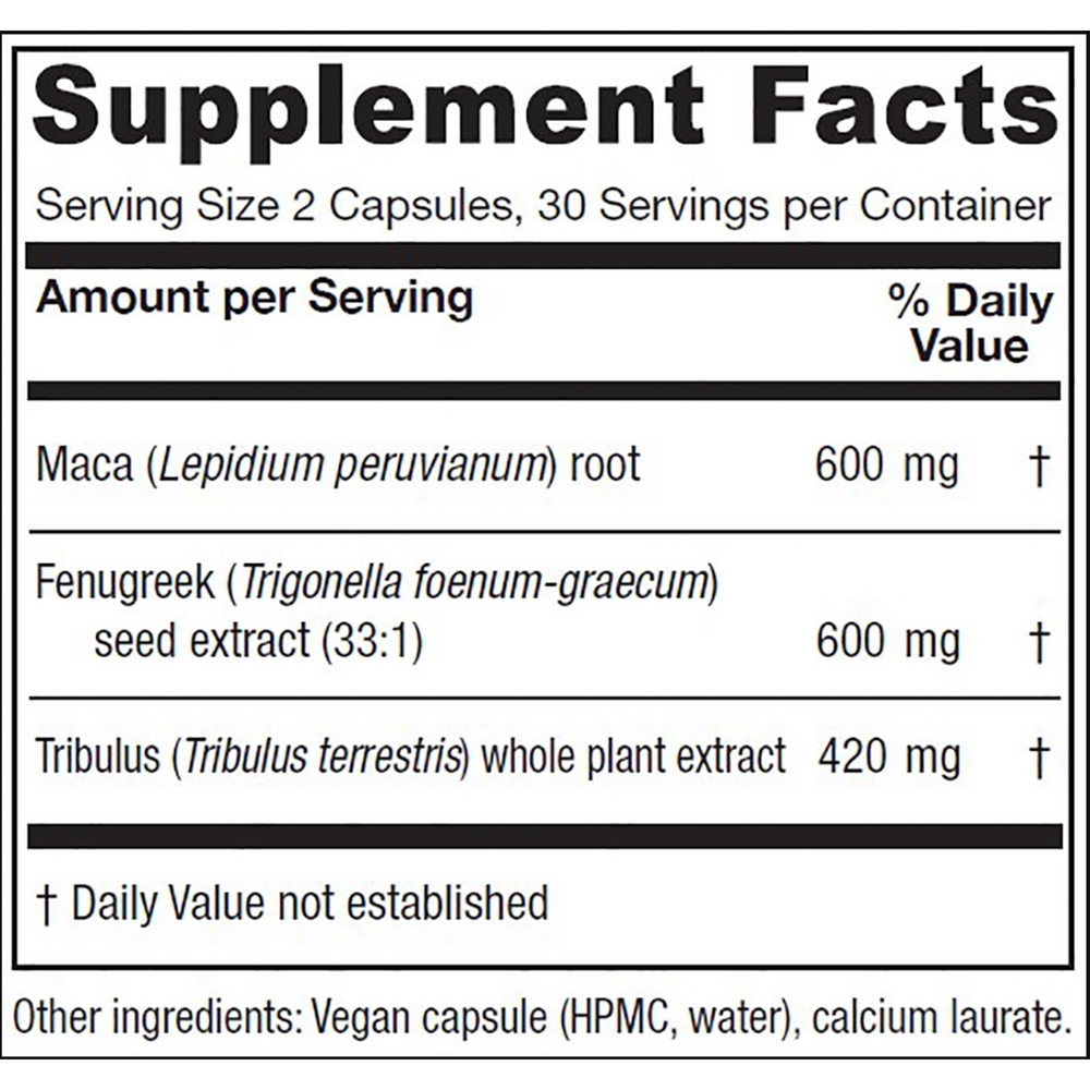FemVitality Supplement Facts Label
