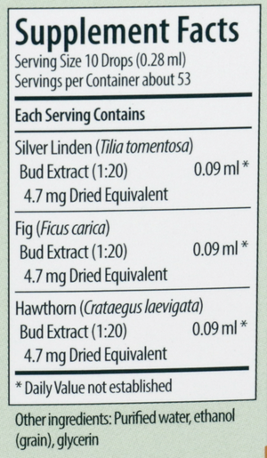 Calm-gen Supplement Facts Label