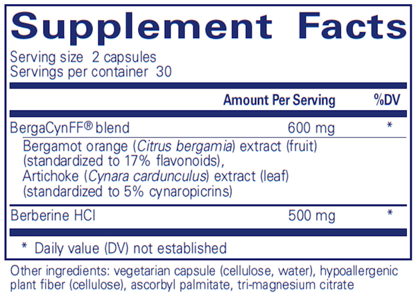 Lipid Support Complex Supplement Facts Label