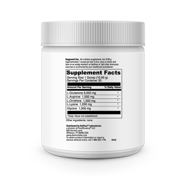 Maxi HGH Supplement Facts Label