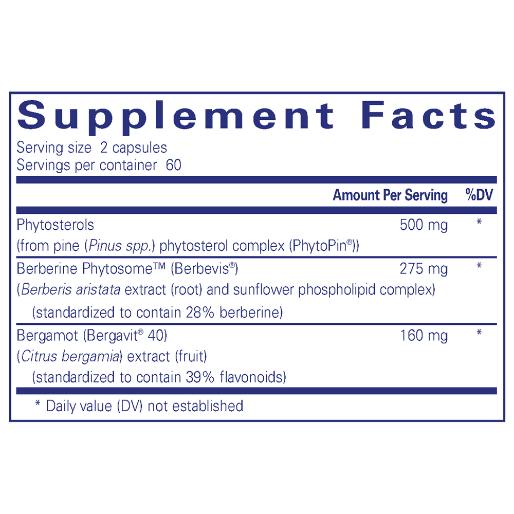 CholestePure Plus ‡ Supplement Facts Label