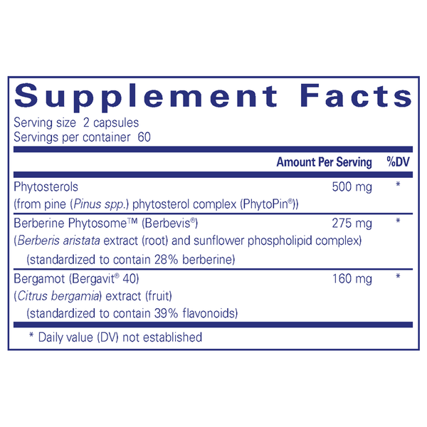 CholestePure Plus ‡ Supplement Facts Label