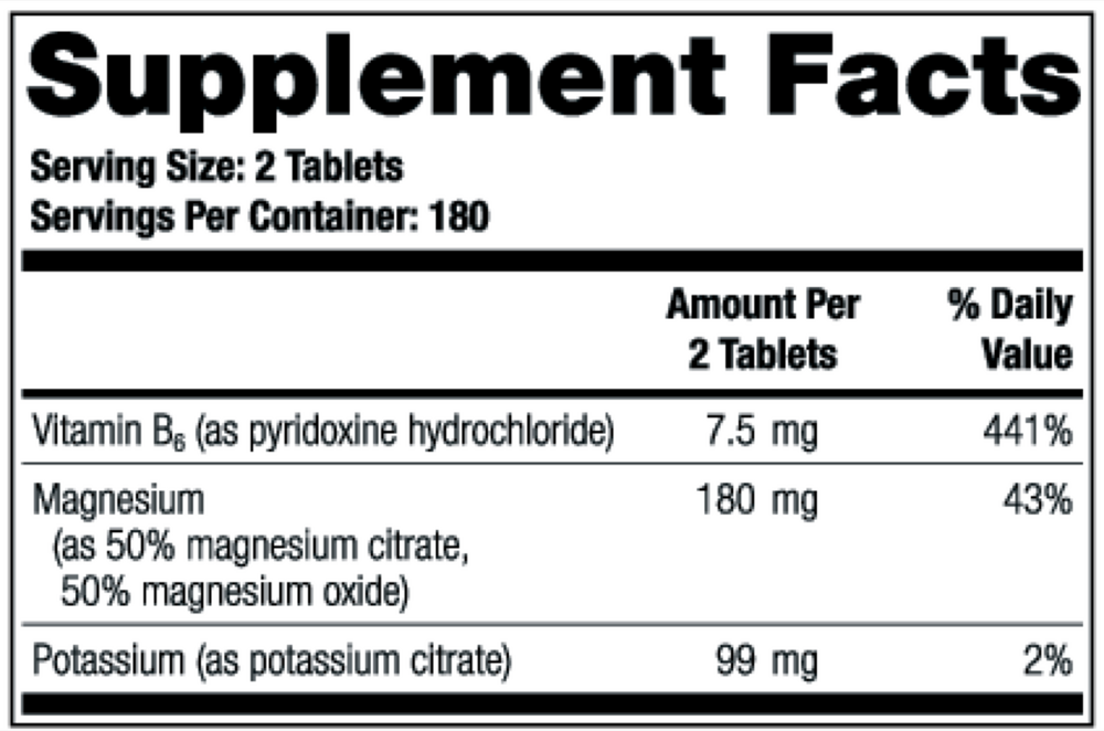TheraLith XR Vitamin & Minerals Supplement Supplement Facts Label