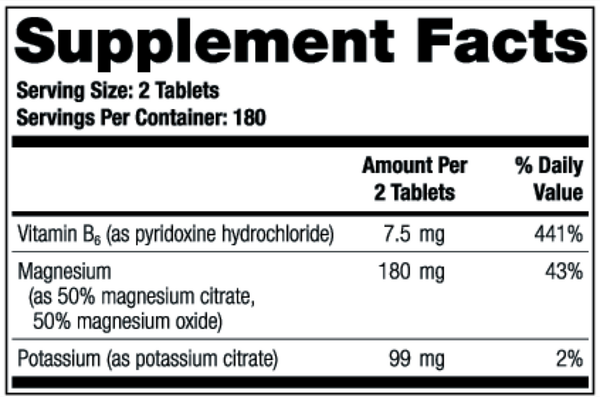 TheraLith XR Vitamin & Minerals Supplement Supplement Facts Label