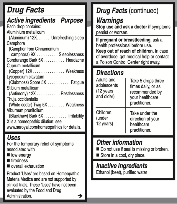 Unda #18 Supplement Facts Label