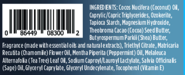 Magnesium Enriched Sea Salt & Sage Deodorant Stick Supplement Facts Label