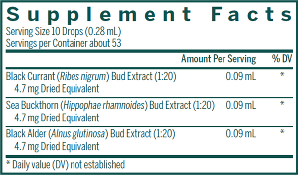 Vrl-gen Supplement Facts Label