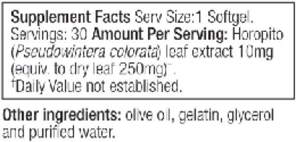 Gut Care Candida Balance 30 Softgels Supplement Facts Label
