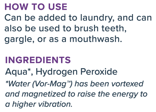 Hydrogen Peroxide Supplement Facts Label