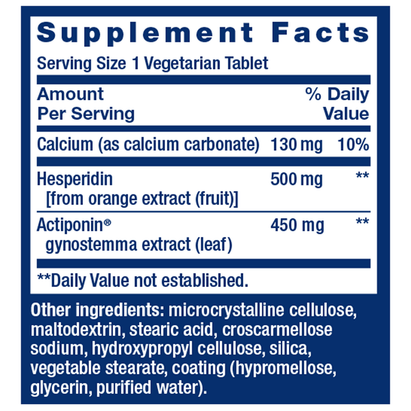 AMPK Metabolic Activator Supplement Facts Label