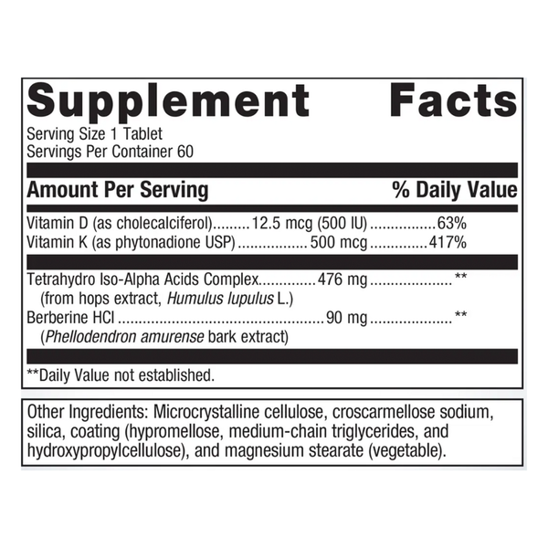 Ostera Supplement Facts Label