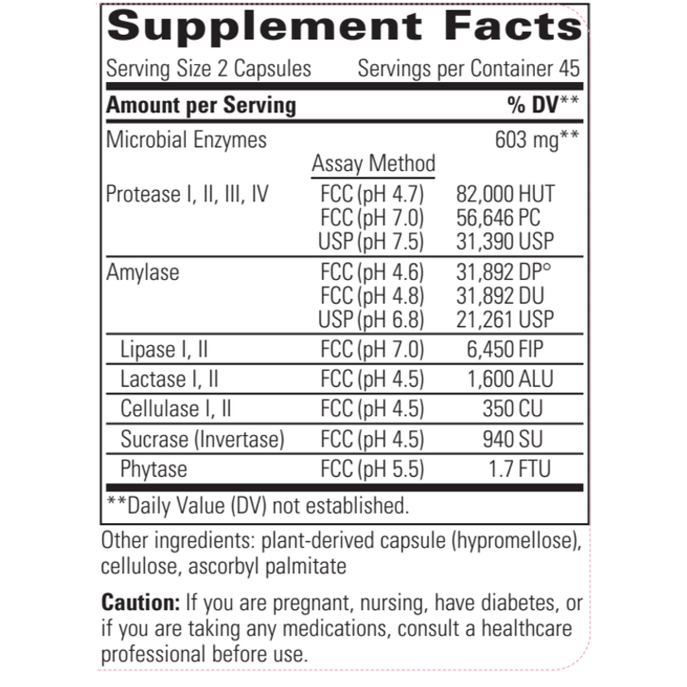 Similase Lipo Supplement Facts Label