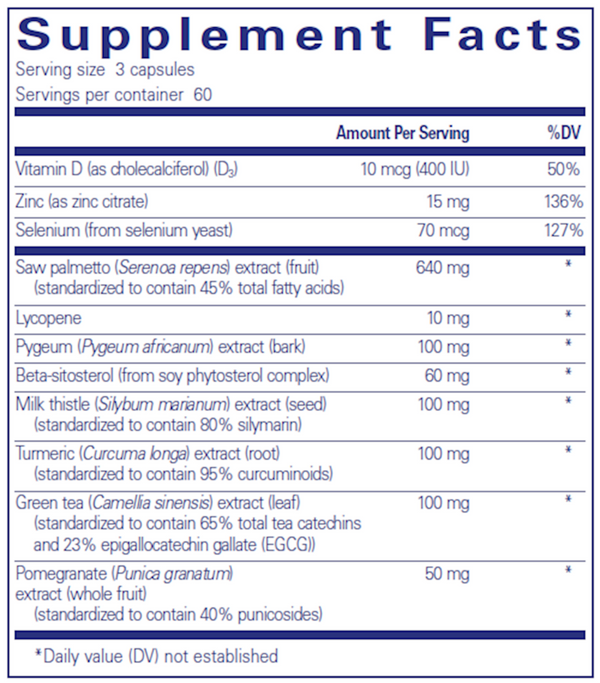 SP Ultimate Supplement Facts Label