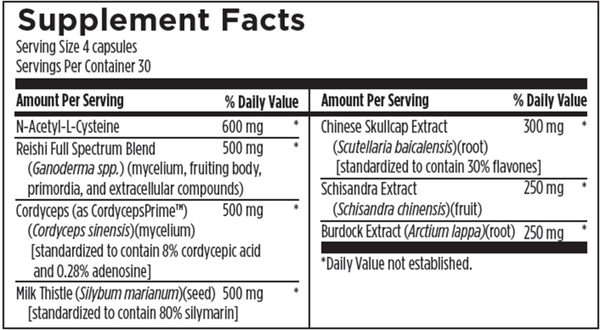 Hepatatone Plus™ Supplement Facts Label