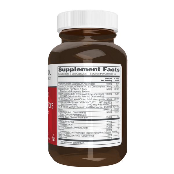 B Complex Neuro Factors Supplement Facts Label